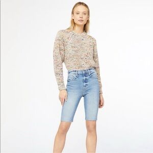 ✨ FRAME ✨ Le Vintage Bermuda Denim Cut Off Shorts Mirada Sand Size 24